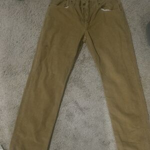 Levi's Straight Leg Corduroy Pants in Light Brown
